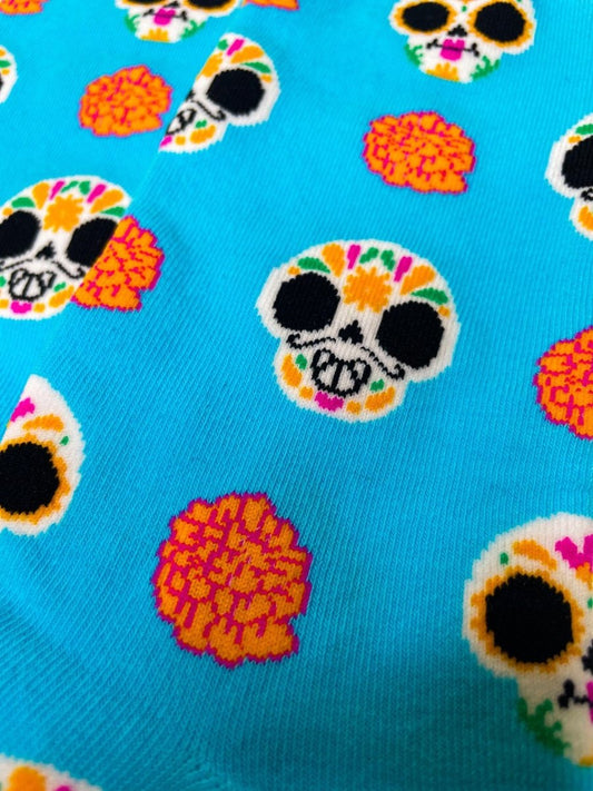 Día de Los Muertos (Day of the Dead) Novelty Unisex Crew Socks