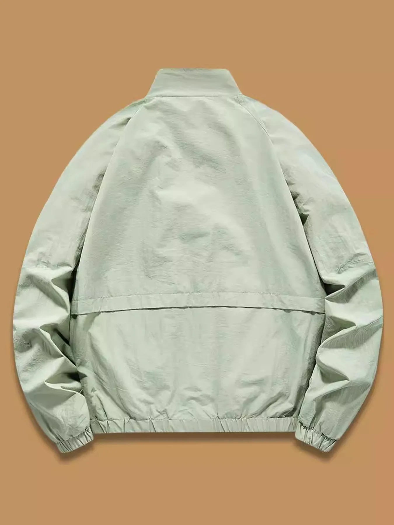 Men's Plus Size Zip Up Long Sleeve Jacket