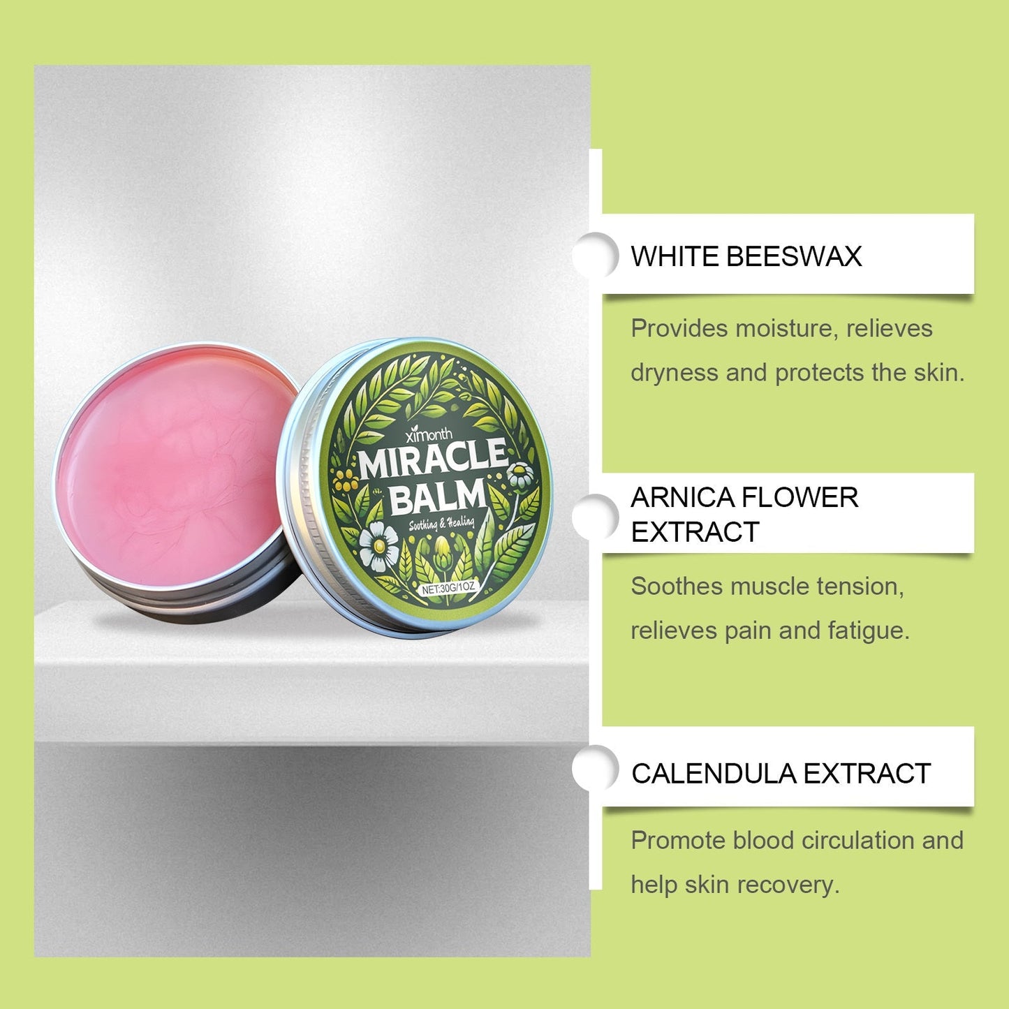 Ximonth Leg Balm Gentle Care, Relieves Leg Discomfort, Massages Daily Topical Balm