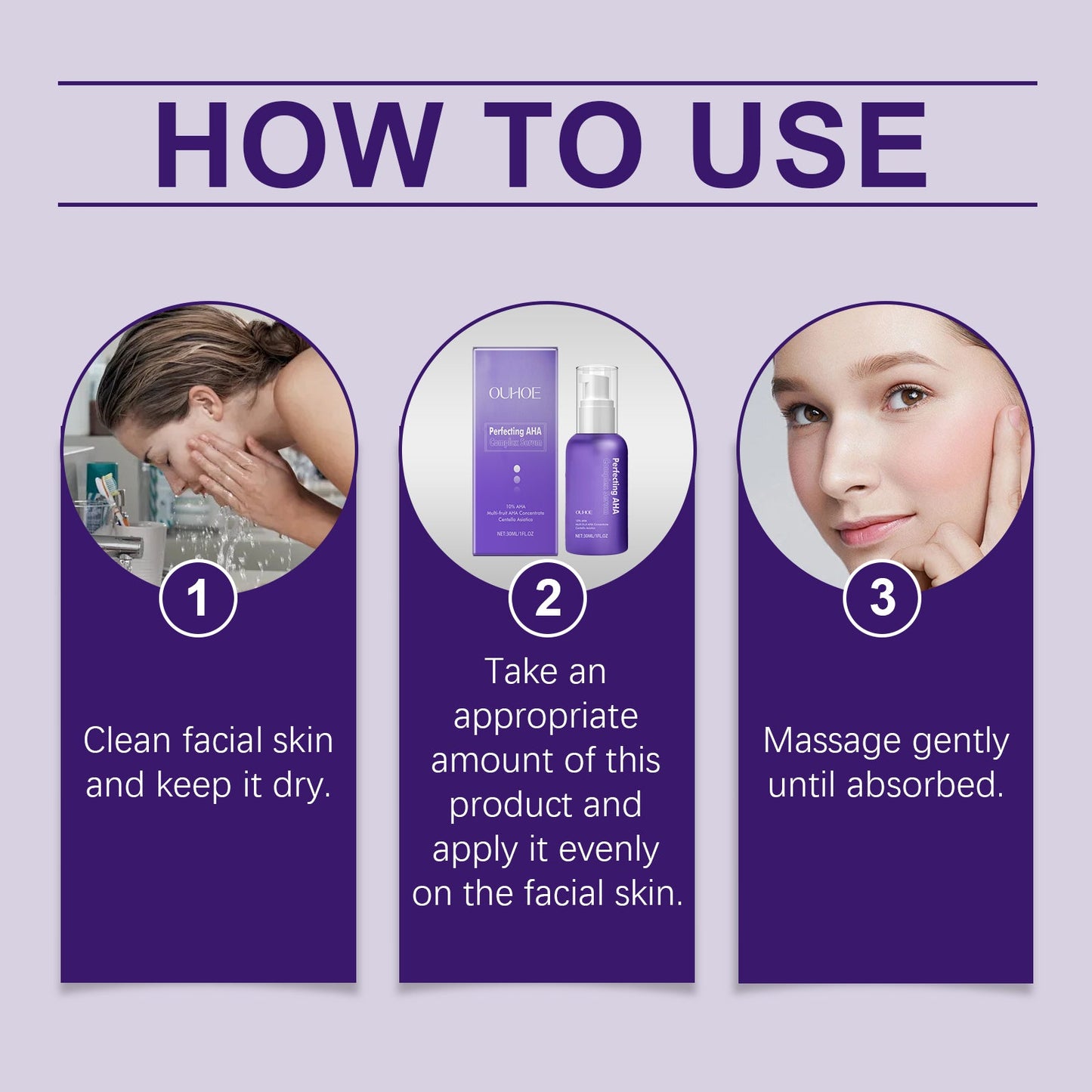 OUHOE Facial Essence, Gentle Moisturizing, Moisturizing, Firming, Brightening And Rejuvenating Care Essence