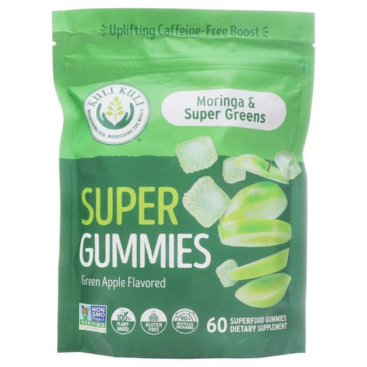 Kuli Kuli Organic Moringa Superfood Powder Gummies (Pack of 60)