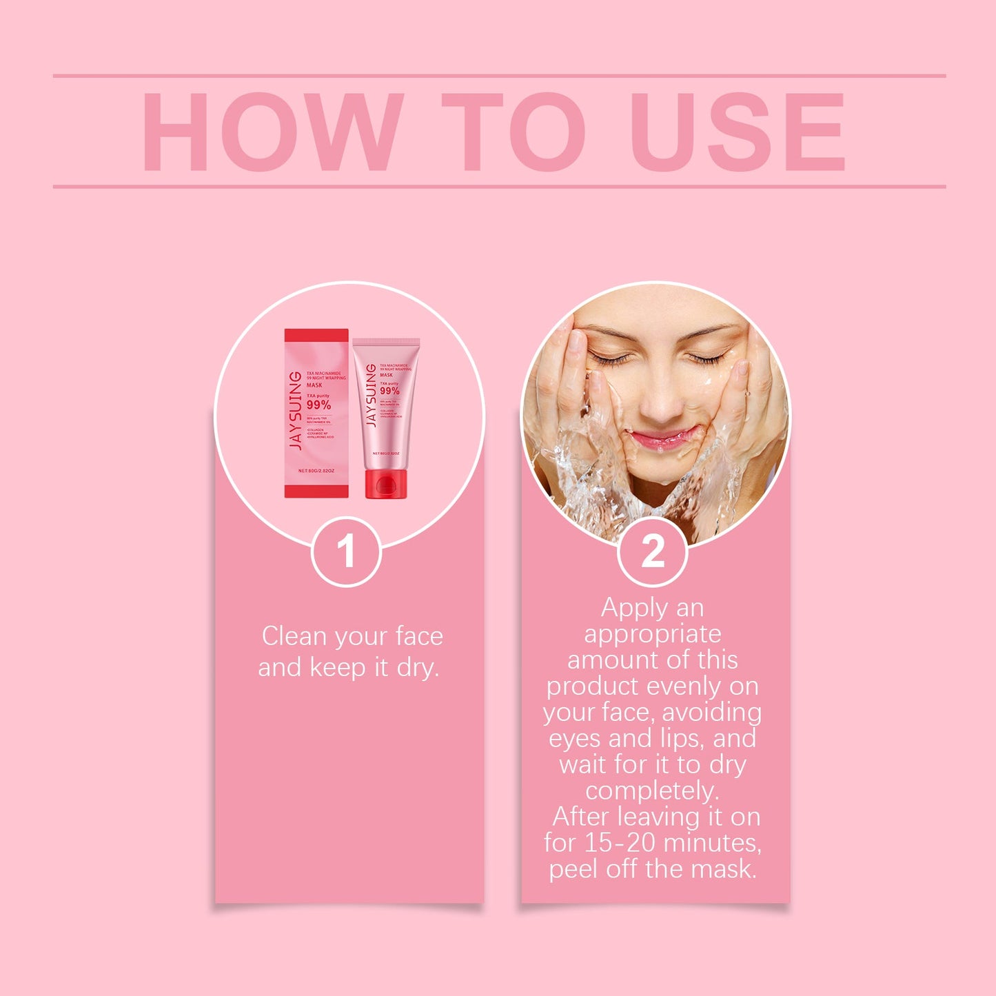 Jaysuing Nicotinamide Peel-Off Mask, Gently Cleanses The Stratum Corneum, Deeply Hydrates, Moisturizes And Smooths The Skin