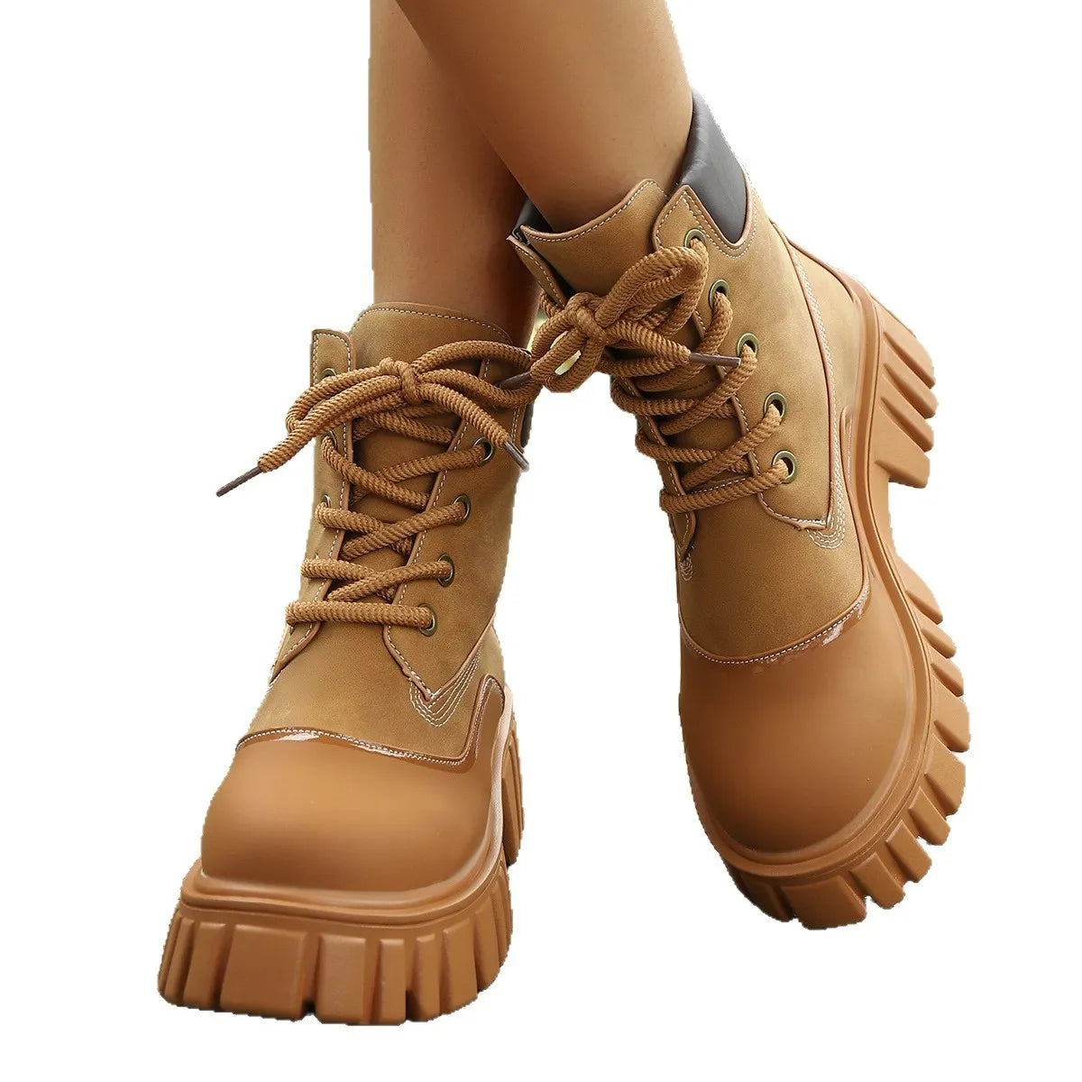 Lace Up Platform Boots