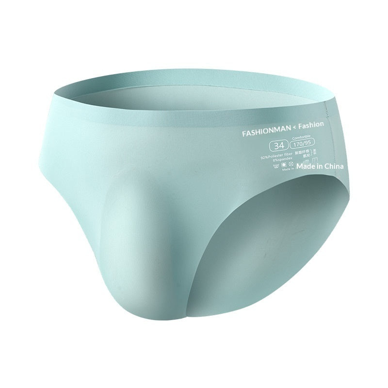 Ice-silk Seamless Summer Mens Briefs Ice-cool And Breathable