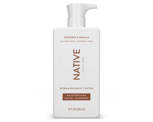 Native Moisturizing Facial Cleanser COCONUT & VANILLA 12 fl oz - New
