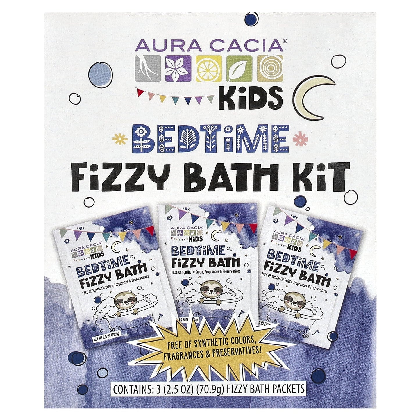 Aura Cacia - Fuzzy Bath Bombs Kit, 1 count (3 Pack) - Relaxing Aromatherapy Fizz