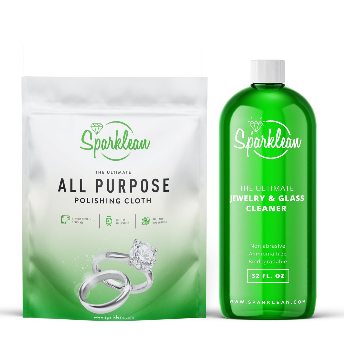 Sparklean® Cleaning Kit Bundle — Professional Spray + Polishing Cloth (save $70)
