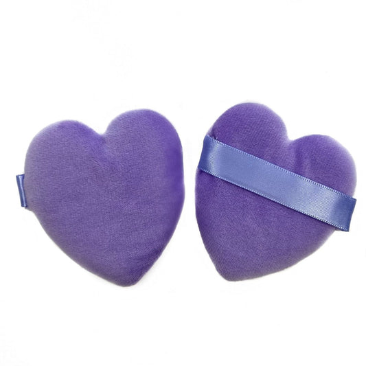 Heart Cosmetic Puff Lavender