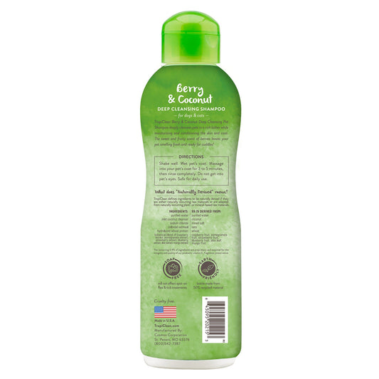 Tropiclean Berry and Coconut Dog Shampoo (20oz)
