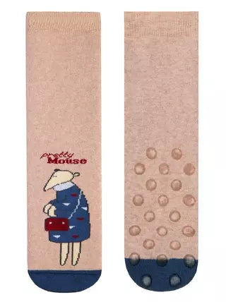 Conte-Kids Pretty Tootsies #17С-45СП(295) - Lot of 2 pairs Cotton Terry Socks for Girls