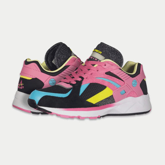 LA Gear Women's Catapult Light-Up Lowtop | Black x Pink