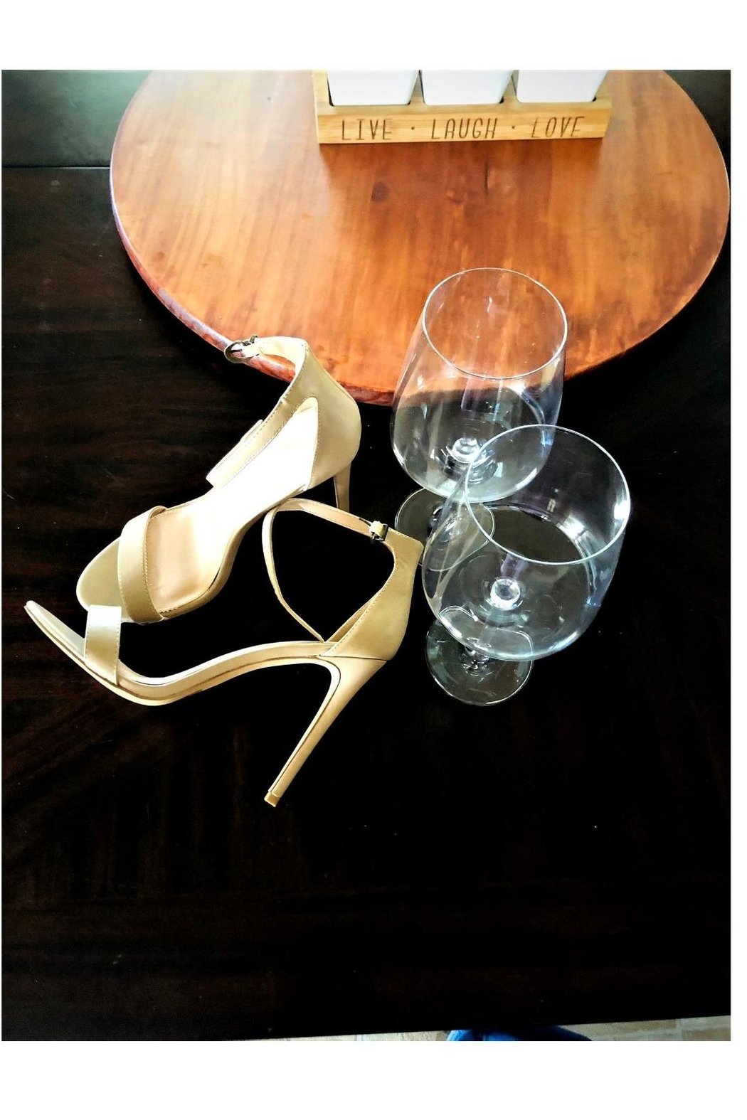 Beige Statement Heels