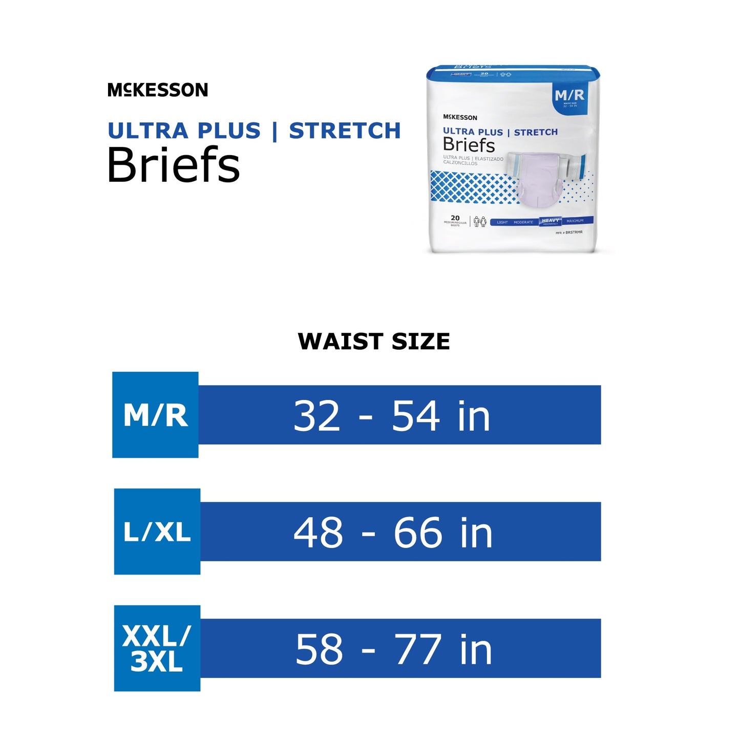 McKesson Adult Briefs, Ultra Plus
