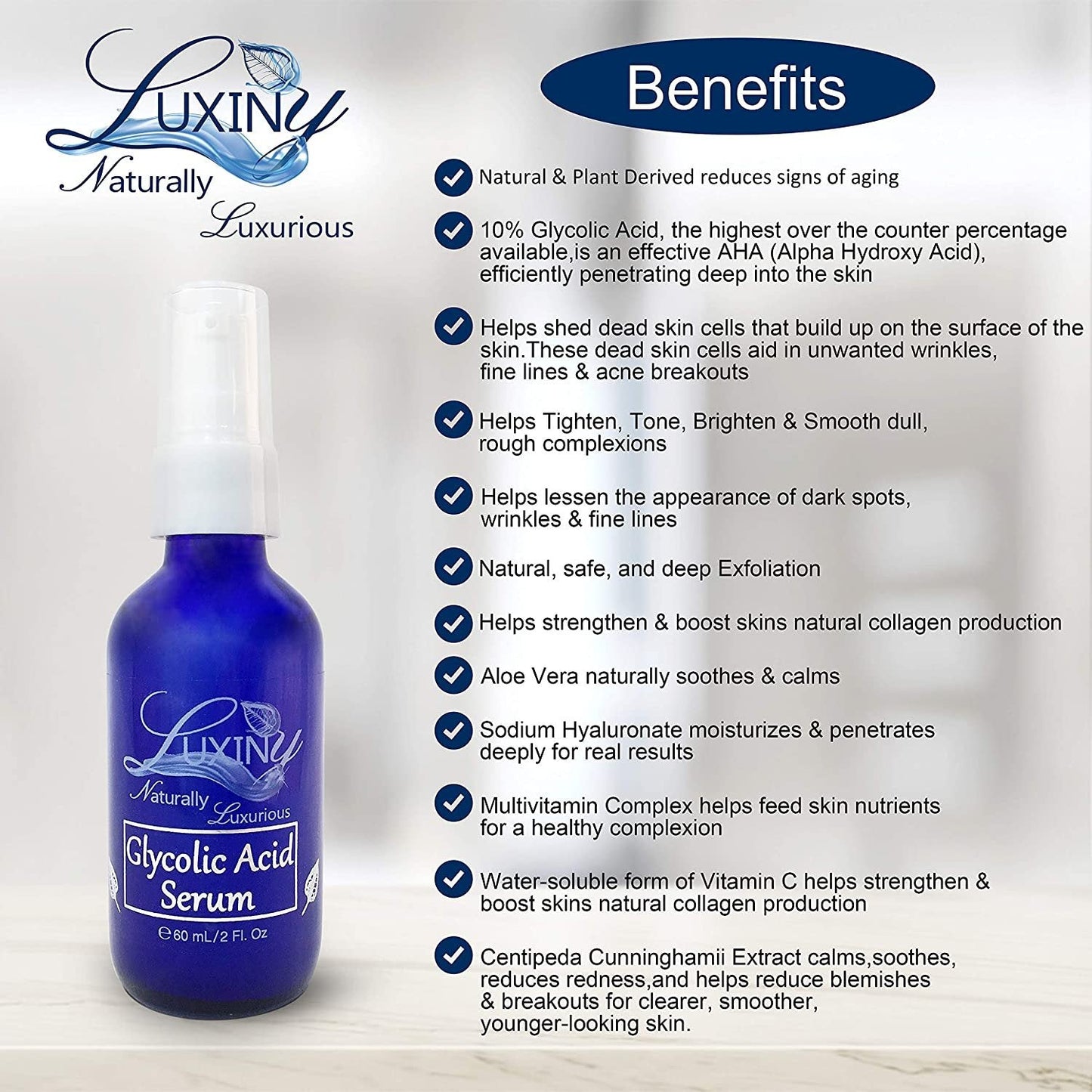 Exfolianting Serum | Glycolic Acid Serum Treatment | Natural Skincare Serum