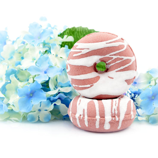 Bath Bomb | Black Cherry Bath Bomb| Donut Bath Bombs