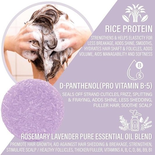 Rosemary Lavender Shampoo Bar - Volume