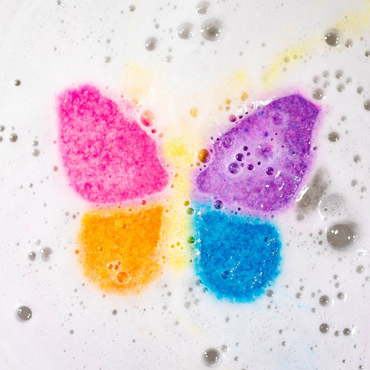 Bath Bomb | Rainbow Burst Bath Bomb | Butterfly