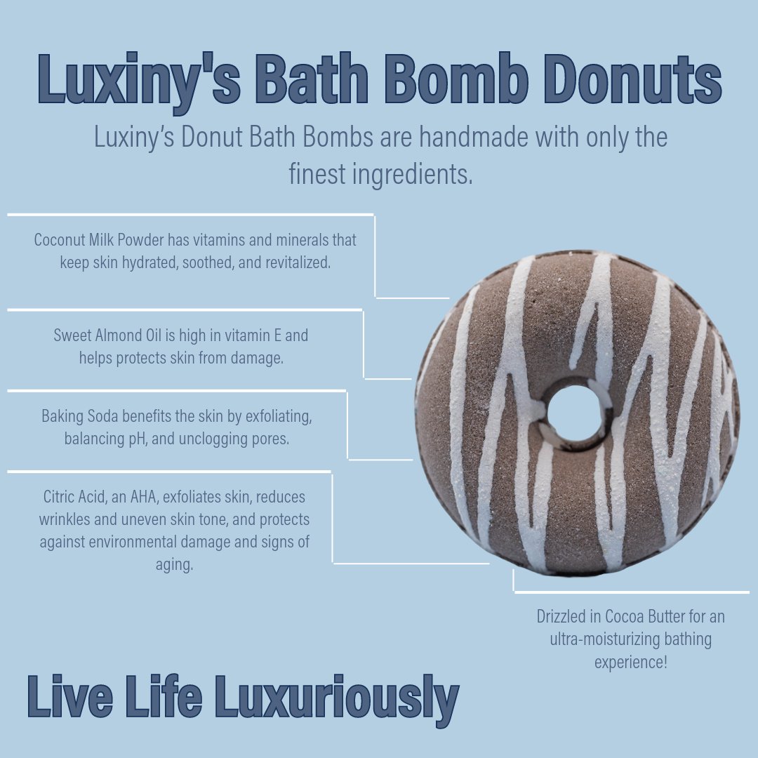 Bath Bomb | Hazelnut Cappuccino Bath Bomb | Donut Bath Bombs