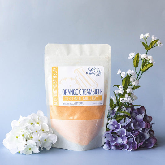 Coconut Milk Bath | Bath Fizz | Moisturizing Bath Soak | Orange Creamsicle
