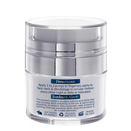 Night Cream | Glycolic Acid Cream | Exfoliating Skincare | Natural Skincare | Natural Facial