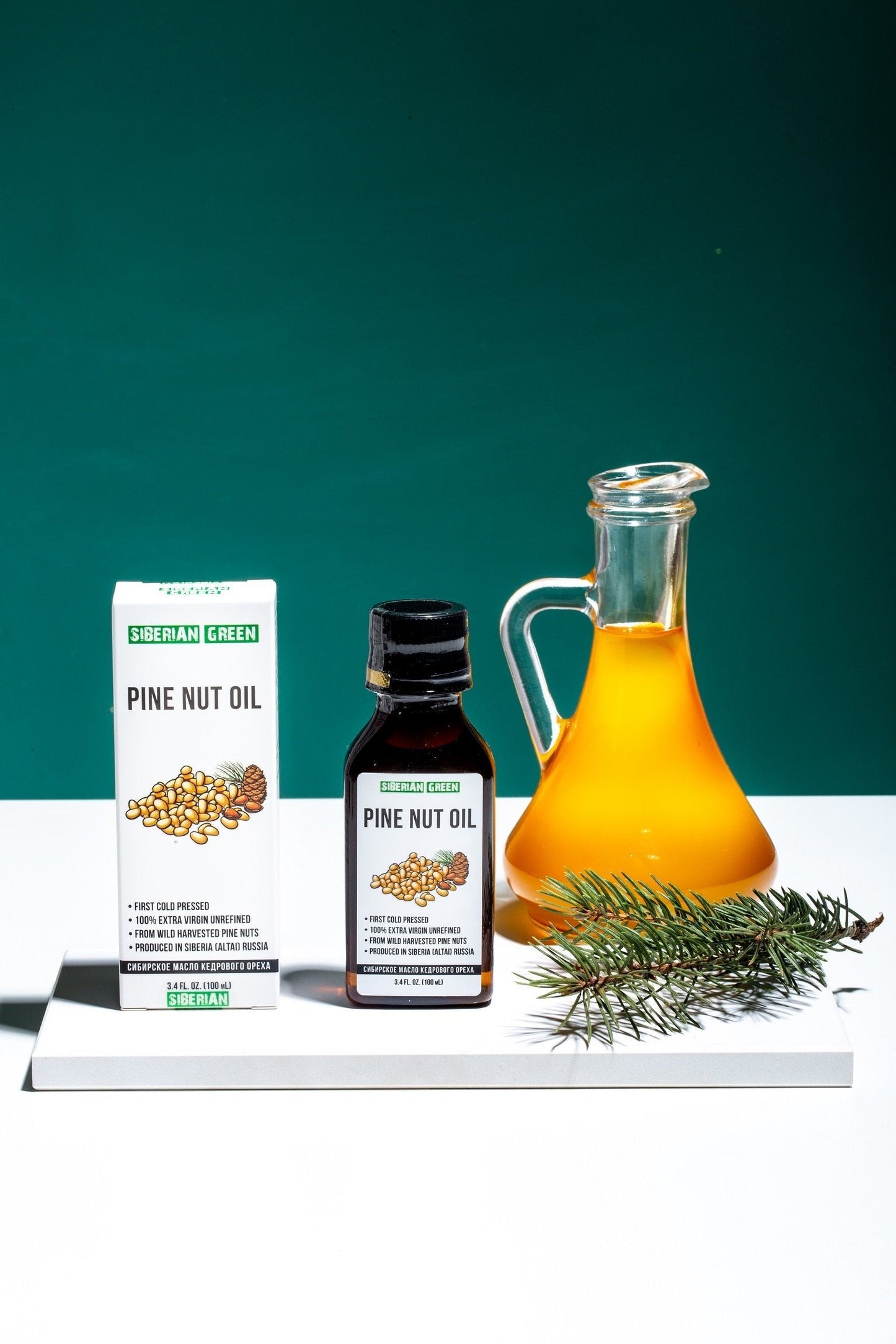 Extra Virgin Siberian Pine Nut Oil – 100% Pure & Cold Pressed