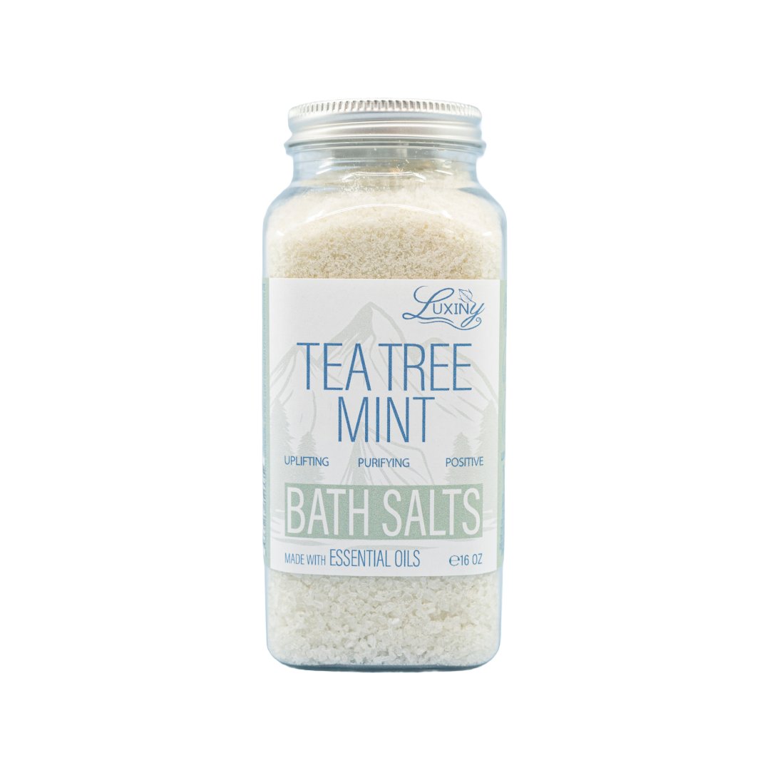 Bath Salts | Tea Tree Mint | Essential Oil | 20 oz