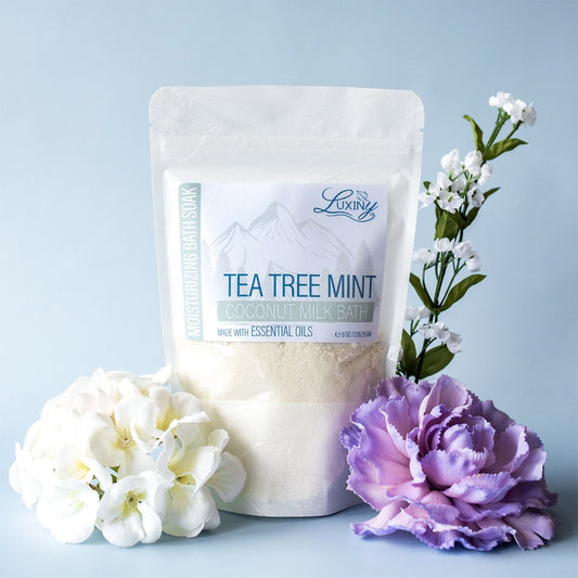 Coconut Milk Bath | Bath Fizz | Moisturizing Bath Soak | Tea Tree Mint