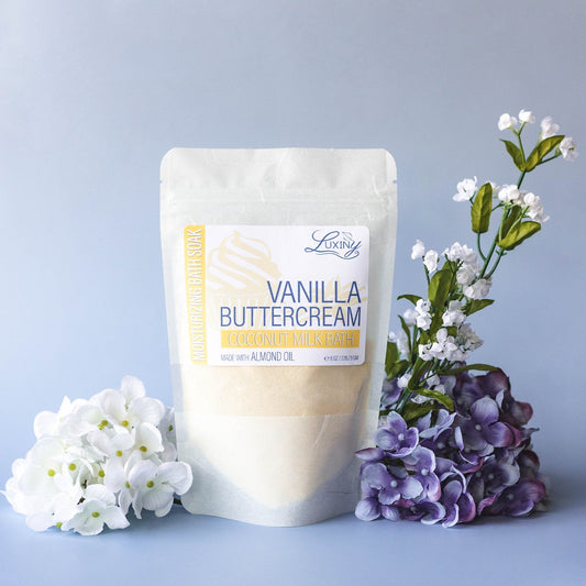 Coconut Milk Bath | Bath Fizz | Moisturizing Bath Soak | Vanilla Buttercream