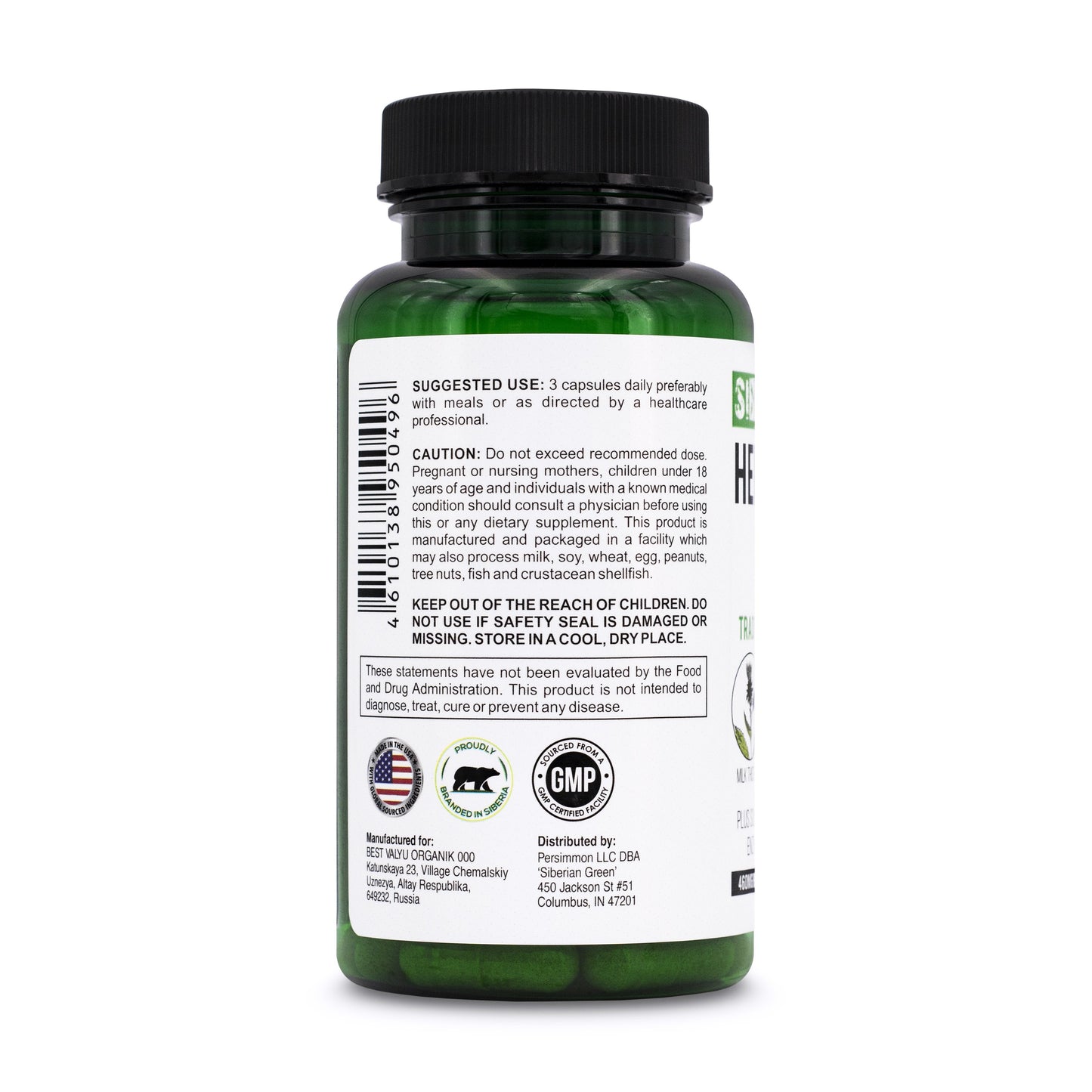 Herbal Liver Detox – Milk Thistle & Artichoke Capsules