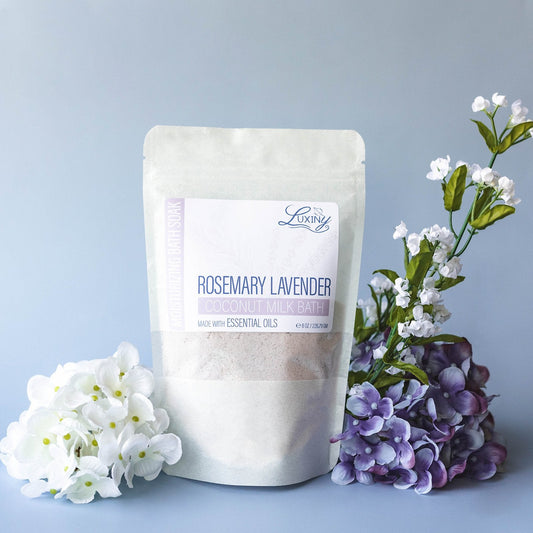 Coconut Milk Bath | Bath Fizz | Moisturizing Bath Soak | Rosemary Lavender