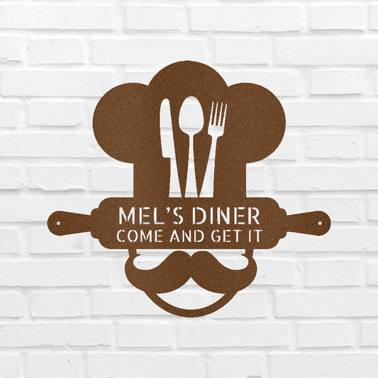 Home Chef Personalized Gifts - Custom Metal Sign