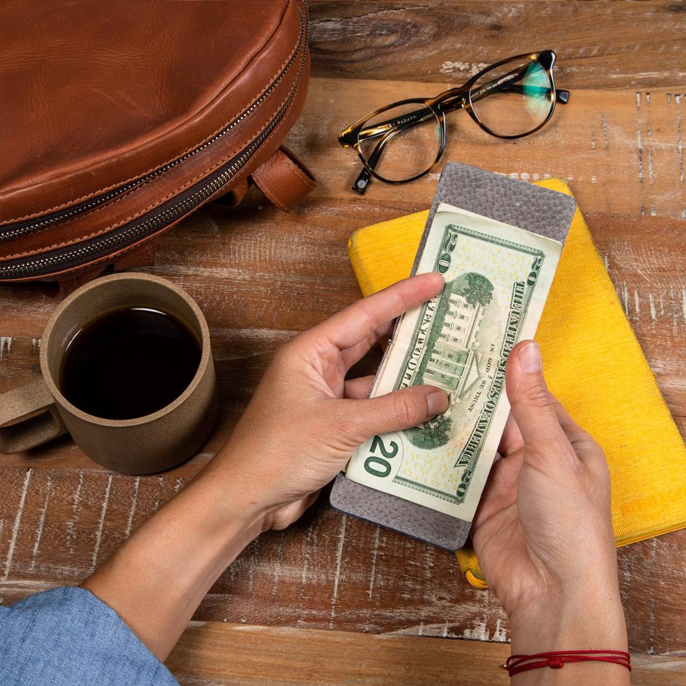 Money Clip Wallet - Blue Camo