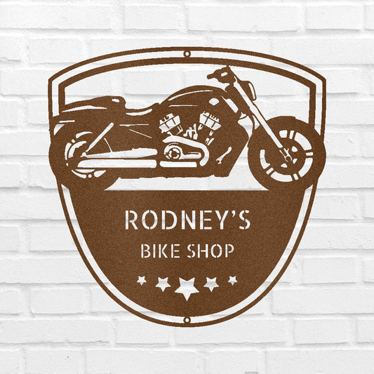 Motorcycle Wall Art - Custom Metal Sign