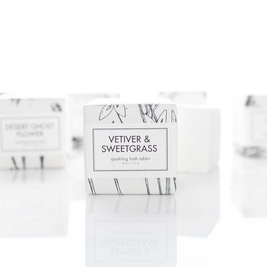 Vetiver & Sweetgrass - Sparkling Bath Tablets