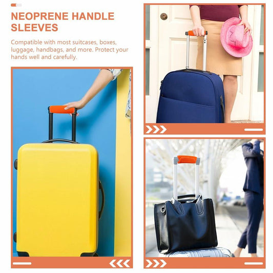 LIFKOME 2pcs Soft Neoprene Luggage Handle Wraps Comfortable Grip Covers