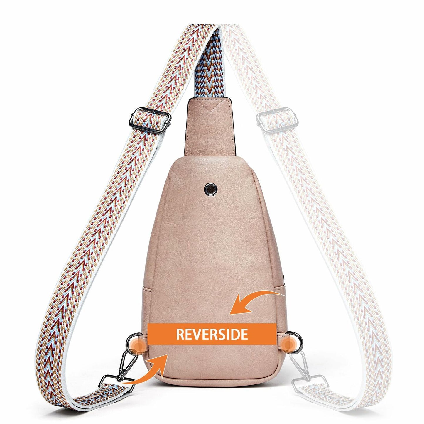 Mroede Sling Crossbody Bag Women Casual Travel Beige 7.3x4.3x11.5 Size