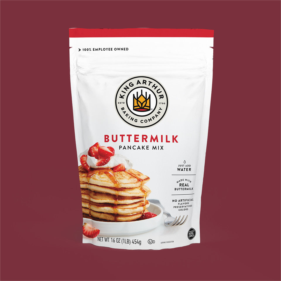 King Arthur Baking Company - Butter Milk Pancake Mix (Pack of 6, Sixteen-Ounce)