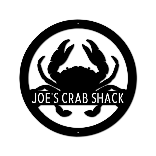 Crab Personalized Gifts - Custom Metal Sign