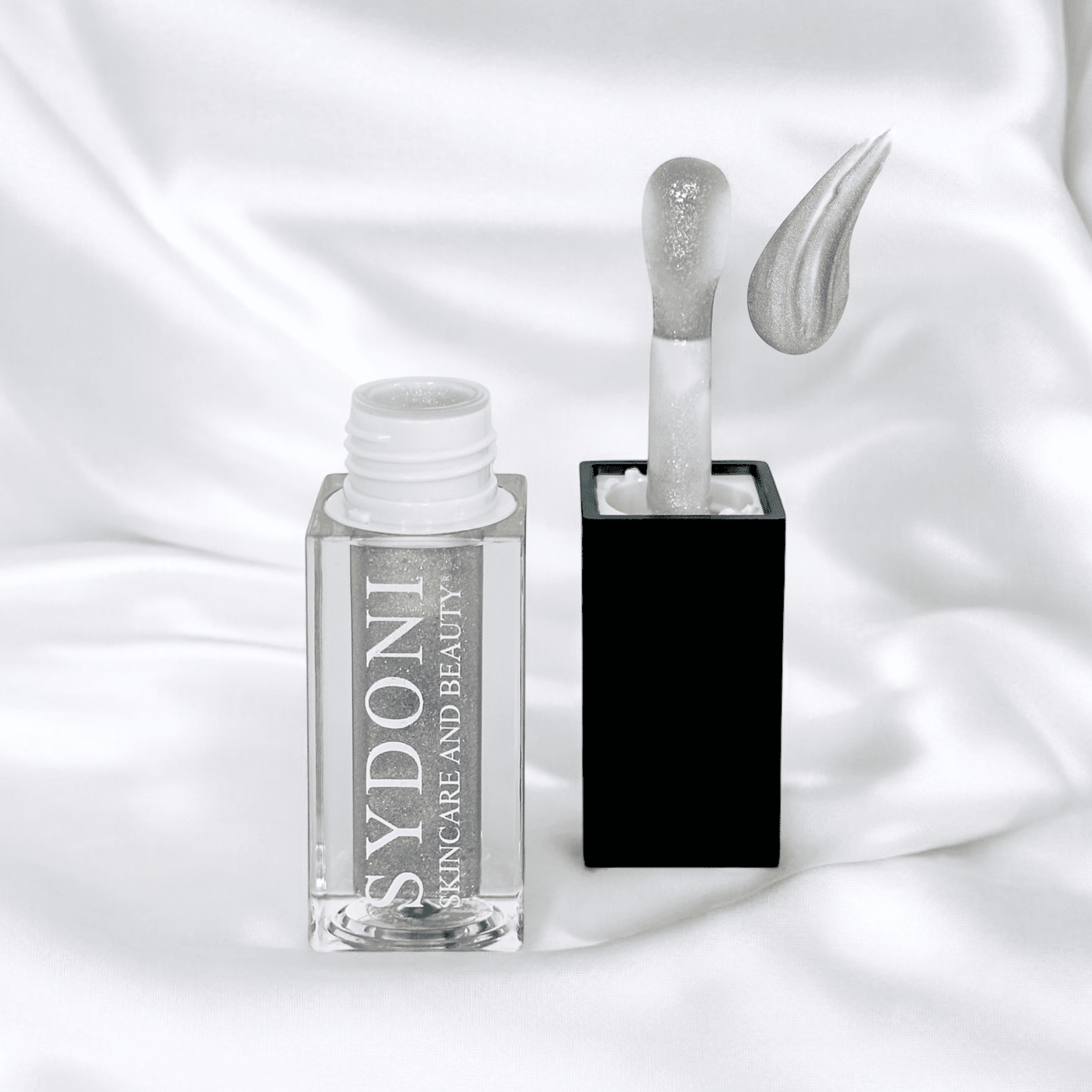 MOST LOVED! PLATINUM LIP OIL-SILVER SHIMMER with JOJOBA AND SUNFLOWER OILS Net Wt.0.16 oz. 4.8ml