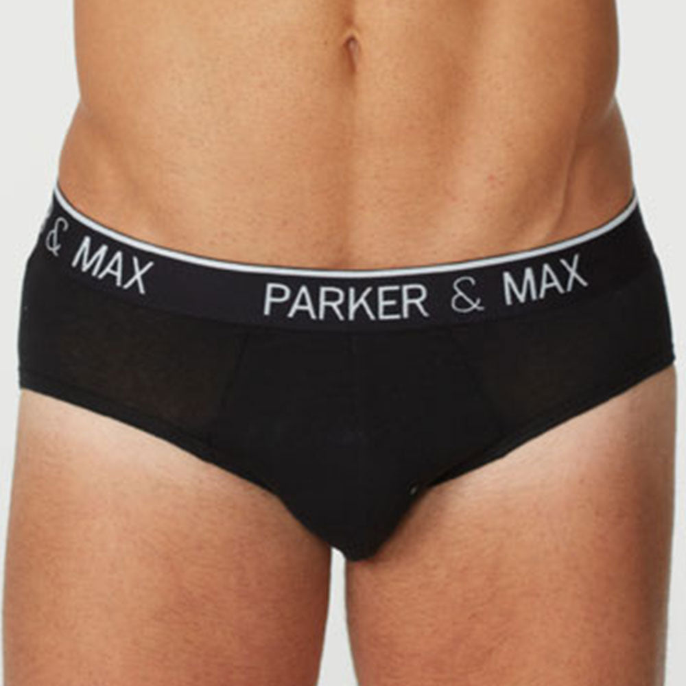 Parker & Max PMFPCS-B1 Classic Cotton Stretch Brief Heather