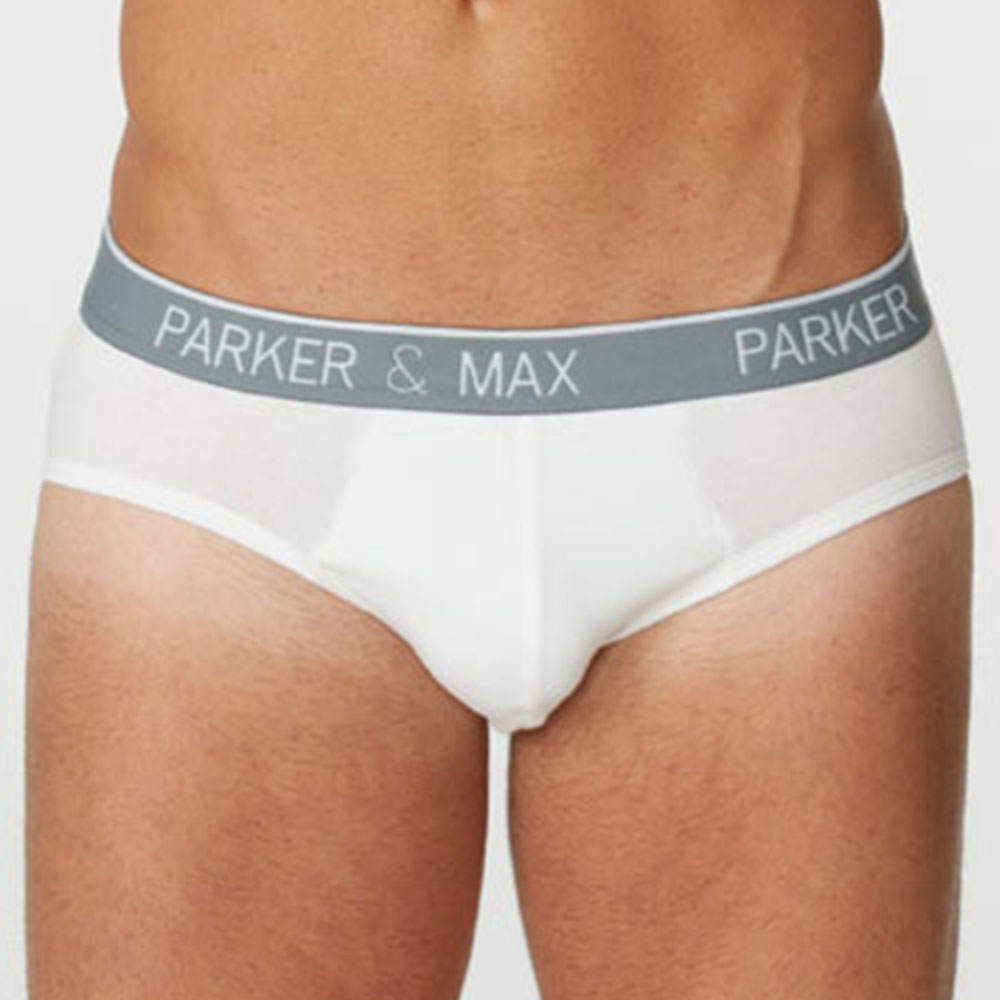 Parker & Max PMFPCS-B1 Classic Cotton Stretch Brief Heather