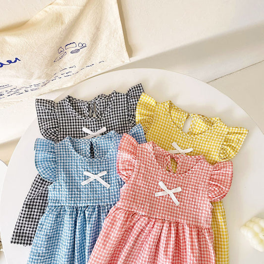 Baby Girl Various Style Print Pattern Loose Summer Dress