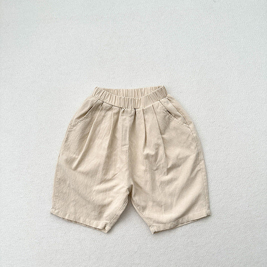 Summer Arrival Unisex Plain Solid Color Cotton Pants