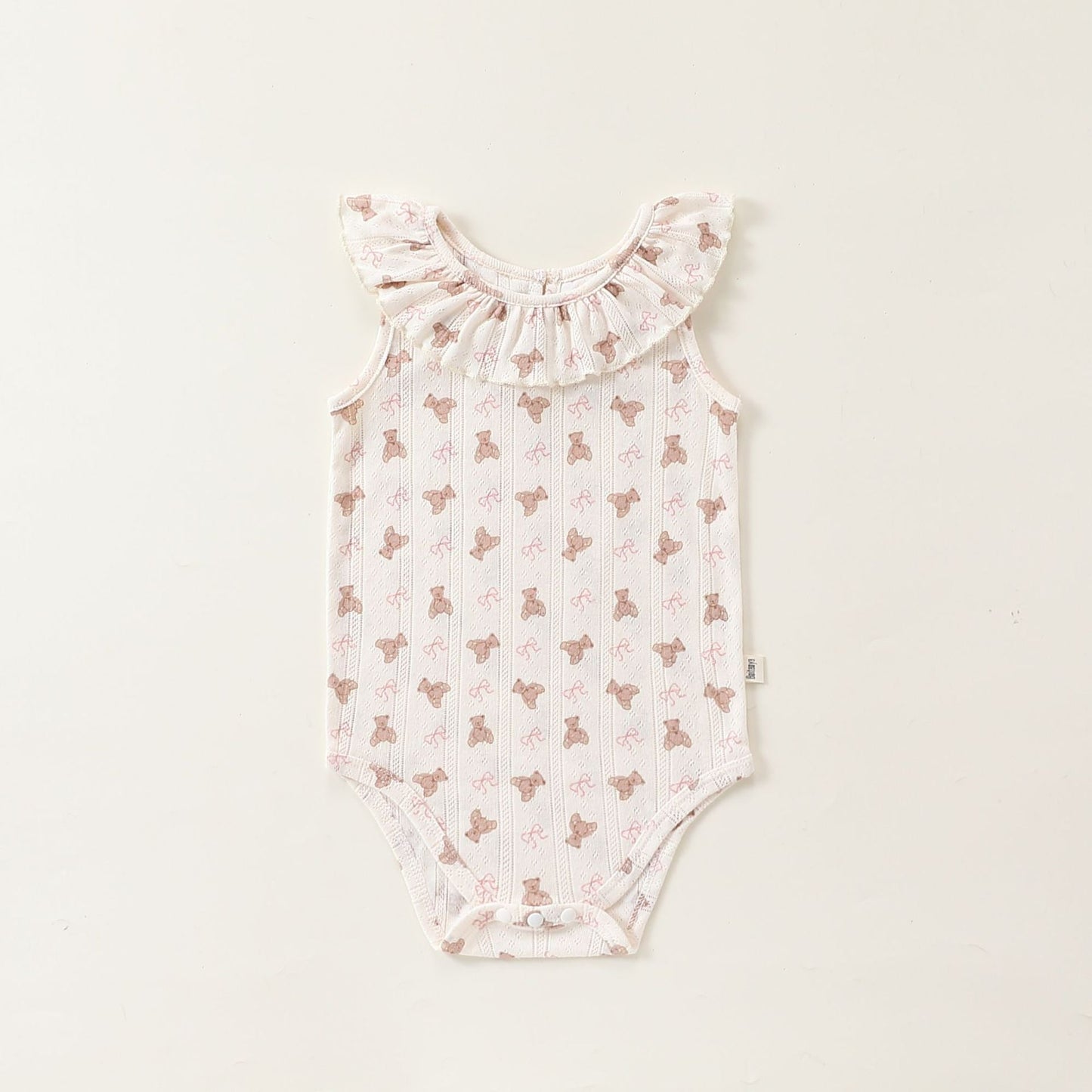 Summer Arrival Baby Girls Sleeveless Animals and Flowers Pattern Onesies, Bloomers