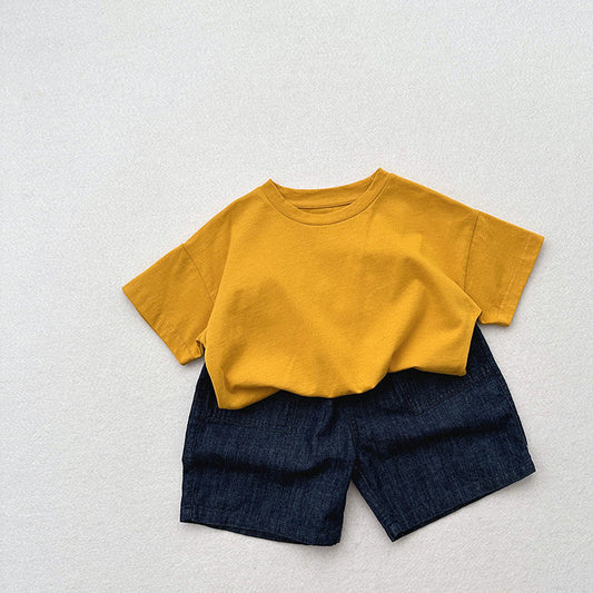 Summer Arrival Unisex Dark Blue Denim Shorts