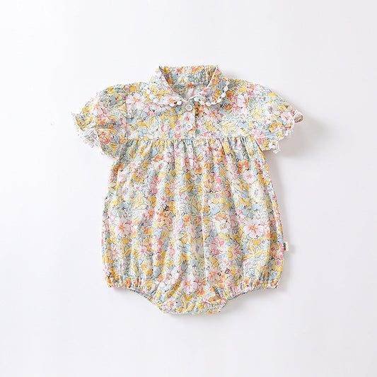 Baby Floral Pattern Fashion Princess Onesie&Sets
