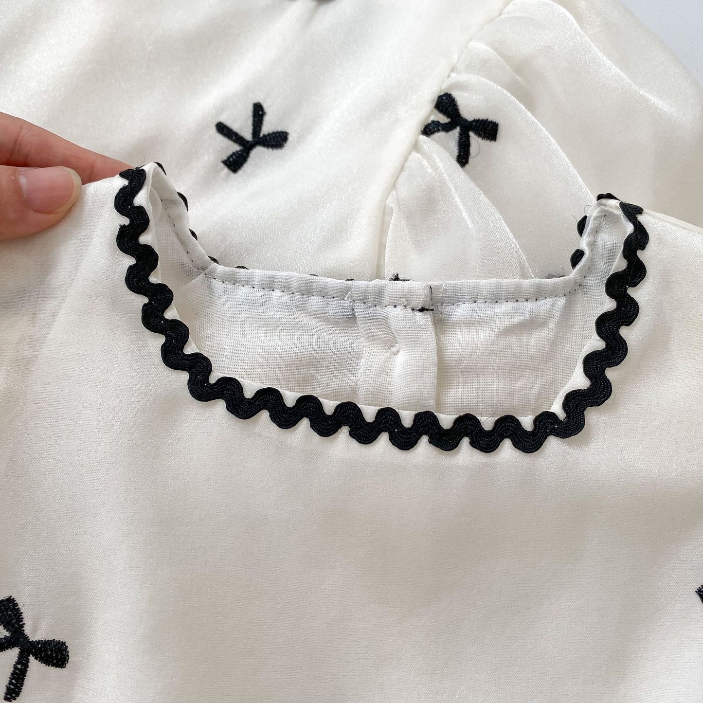 Design Summer Baby Kids Girls Bows Embroidery Dress