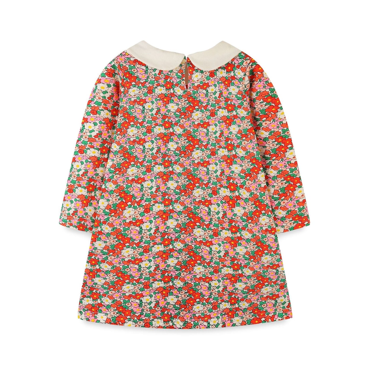 Girls’ European-American Style Peter Pan Collar Dress
