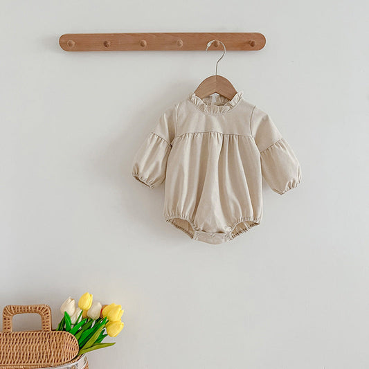 Solid Color Fashion Simple Style Dress & Onesie