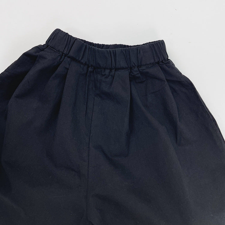 Summer Arrival Unisex Casual Solid Color Cotton Shorts